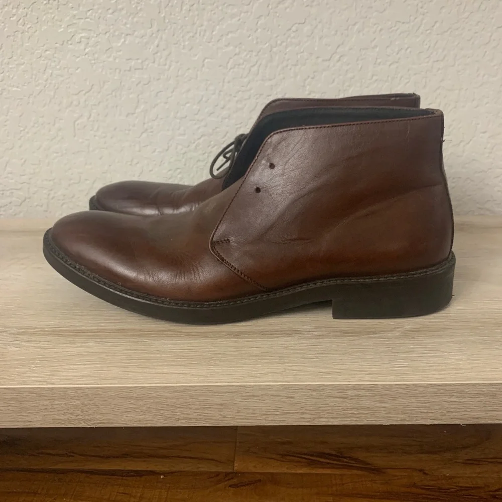To Boot New York Calder Cognac Leather Chukka Boot
